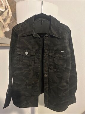 Marc Jacob Camouflage Utility Jacket - Women Dark Green Camo